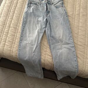 Aeropostale High Rise Baggy Light Blue Jeans